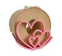Valentine's Day Bathroom Toilet Paper - 7.4cm Heart Metal Toilet Papers Holders | Paper Towel Holder | Heart-Shaped Tissue Holder,Elegant Bathroom Accessory, Valentine's Day Decoration
