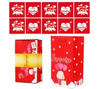 Valentine's Day Cash Pop Out Box, 10 Red Envelopes for Love Celebration, Reusable Romantic Keepsake Box for Wife, Girlfriend, and Couples, Perfect for Giving Cash on Valentine's Day