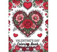 Valentine's Day Coloring Book with Bold Lines Elements for Kids and Grown-ups Alike