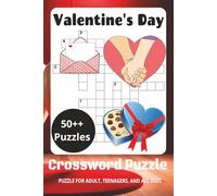 Valentine's Day Crossword Puzzle Book: Easy-to-Read Crossword Puzzles | 6 x 9 Inches | 111 Pages | 50++ Puzzles for Relaxation & Fun