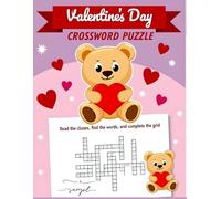 Valentine's Day Crossword Puzzle Book for Kids