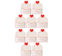 Valentine's Day Floral Envelope Box - 10 Pack | Romantic Heart Pattern Paper Party Envelope Boxes For Kids, Friends, Wife, Mother, Sister, Daughter, Holiday, Special Ocasión: Blessings, New Year