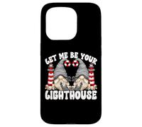 Valentines Day GNOME Cute Lighthouse and Anchor Love Quote Carcasa para iPhone 15 Pro