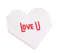 Valentine's Day Heart Napkins | Red Hearts Tissue Decoratives Paper Hand Towels - Decorative Napkins, Valentine's Days Supplies for Family, Friends and Colleagues