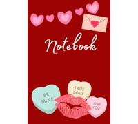Valentine's Day Journal for Girls: Love & Hearts Notebook for Kids and Teens, 120 Lined Pages