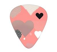 Valentine'S Day Love Fashion - Juego de 12 púas para guitarra acústica, guitarra eléctrica, ukelele