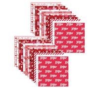 Valentine's Day Pattern Paper, 24 piezas Specialty Pink Scrapbook Paper, Double-Sided Cardstock with Love Heart Designs for Birthday Crafts and Scrapbooking