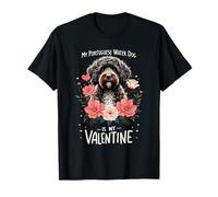 Valentine's Day Portuguese Water Dog Portie Valentines Camiseta