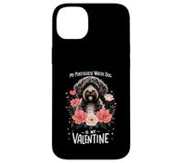 Valentine's Day Portuguese Water Dog Portie Valentines Carcasa para iPhone 14 Plus