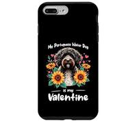 Valentine's Day Portuguese Water Dog Portie Valentines Carcasa para iPhone 7 Plus/8 Plus