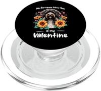 Valentine's Day Portuguese Water Dog Portie Valentines PopSockets PopGrip para MagSafe