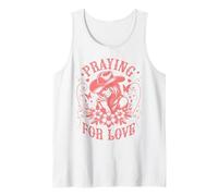 Valentines Day Praying for Love Cowgirl Camiseta sin Mangas