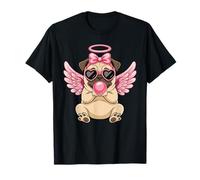 Valentine's Day Pug Cupid with Angel Camiseta