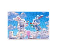 Valentine's Day Puzzle - Animal Jigsaw Puzzle | Wooden Jigsaw Puzzles for Kids Ages 12+ with Educational Fun for Preschool Learning, Animal Theme, Valentine's Day, Family, Cognitive Development