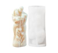 Valentine's Day Resin Mold - 3D Hugging Lovers Shape Candle Silicone Molds, Hugging Couple Candle Silicone Mold | For Making Candles Aromatherapy Candles Wax Soap Clay Craft