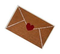 Valentines Day Rug,Envelope Balcony Doormat - Romantic Home Decor Rugs, Floor Protection Feature For Homeowner Couple Apartment Front Porch Doorstep Patio Deck Balcony Backyard Kitchen Home Office