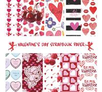 Valentine's Day Scrapbook Paper: Love Themed Double Sided Decorative Paper for Scrapbooking, Journals, Cards & Handmade Gifts