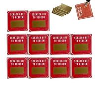 Valentine's Day Scratch Cards, 10x Valentine's Day Date Night Idea Cards, Romantic Love Note Scratch-Off Cards, Valentines Love Coupons for Husband, Wife, Boyfriend, or Girlfriend, Scratch-Off Love