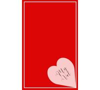 Valentine's Day Themed Notebook Journal With 100 Lined Pages