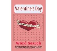 Valentine's Day Word Search Puzzle Book: Word Searches with Easy to Read Print about Valentine's Day, Holidays, Celebration and More | 6x9 inches, 110 ... for Vacations, Holidays and Leisure Times