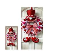 Valentine's Day Wreath Decor,180x90cm Heart-Shaped Romantic Ornament - Flexible and Easy Setup Ornament | For Your Front Door, Patio, Window, Home, Farmhouse, Apartment, Hotel