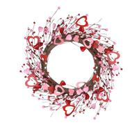 Valentines Day Wreath, Festival Door Decor, Heart Wreath with Charming Design, Front Door Accent with 15,7 inch Size, Holiday Decoration, Doorr Wreathh for Kitchen Living Room Entryway