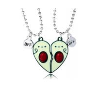 Valentine's DayValentine's Day 2-3Pcs Cute Magnetic Half Broken Heart Koala Panda Engraved BFF Pendant Best Friend Necklace for Women Girl Men Boy Lov