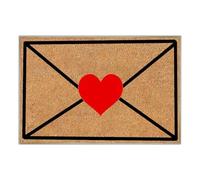 Valentines Door Mat - Romantic Welcome Floor Rug, Heart Theme Entrance Mat, Non Slip Carpet, Decorative Love Design Doormat, Indoor Outdoor Home Decor | Valentine Mats For Decorating Entry Door