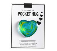 Valentine's Glass Heart Pocket Hug - Cuenco con decoración de piedra (D, talla única)