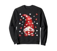 Valentines Mom GNOME Women Love Heart Pattern Cute Coffee Sudadera
