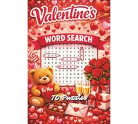 Valentine's Word Search Puzzle Book: Word Search with Easy to Read Print about Valentine's, Love, Weddings and More | 6x9 inches, 141 pages | 70 ... Gift for Vacations, Holidays and Free Times.