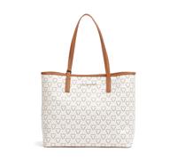 Valentino Bags Lady Re Bolsa shopping blanco/marrón, imitación de cuero, mujer