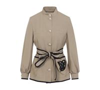 Valentino - Caban Embroidered Logo VG Jacket - Jackets - Mujer - Marrón - M -