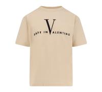 Valentino Garavani- Camiseta de algodón con estampado Made In- Tops- Hombre- Blanco- XL- Camiseta de algodón con estampado Made In