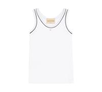Valentino - Camiseta de Algodón Jersey - Tops - Mujer - Blanco - M -