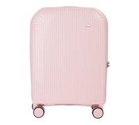Valentino Carretilla Wood Carry On Suitcase Cipria Rosa