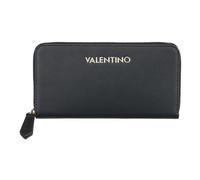 Valentino Cero Re Cremallera Alrededor Cartera Delgado a Todo Diseño Negro Para
