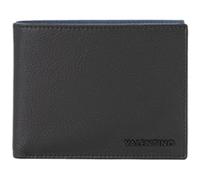 Valentino Cuero Monedero History Wallet Nero/BLU Negro