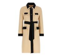 Valentino Garavani - Abrigo de Lana Midi - Coats - Mujer - Beige - S -