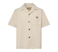 Valentino Garavani - Camisa de Manga Corta Vgold Denim - Shirts - Hombre - Beige - XL -