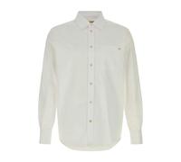 Valentino Garavani - Camisa Oxford de Algodón con VGold - Shirts - Hombre - Blanco - L -