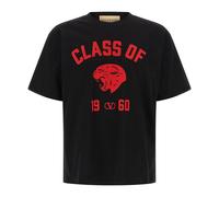 Valentino Garavani - Camiseta de algodón con estampado de pantera - Tops - Hombre - Negro - M -