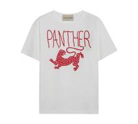 Valentino Garavani - Camiseta de algodón estampada - Tops - Mujer - Blanco - M -