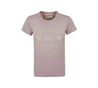 Valentino Garavani- Camiseta de algodón estampada- Tops- Mujer- Rosa- M- Camiseta de algodón estampada