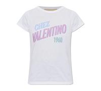 Valentino Garavani - Camiseta de punto de algodón con estampado Chez Valentino 1960 - Tops - Mujer - Blanco - M -