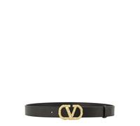 Valentino Garavani - Cinturón con logo V - Accessories - Mujer - Negro - 85 CM -