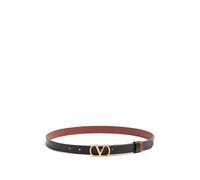 Valentino Garavani - Cinturón Reversible de Charol Brillante con Firma VLogo - Accessories - Mujer - Negro - 75 CM -