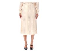 Valentino Garavani - Falda midi - Skirts - Mujer - Blanco - S -