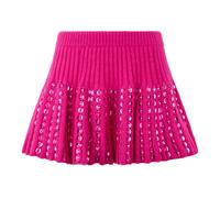 Valentino Garavani - Falda Mini de Punto con Lentejuelas - Skirts - Mujer - Rosa - L -