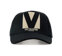 Valentino Garavani - Gorra de béisbol de algodón - Accessories - Mujer - Negro - 57 CM -